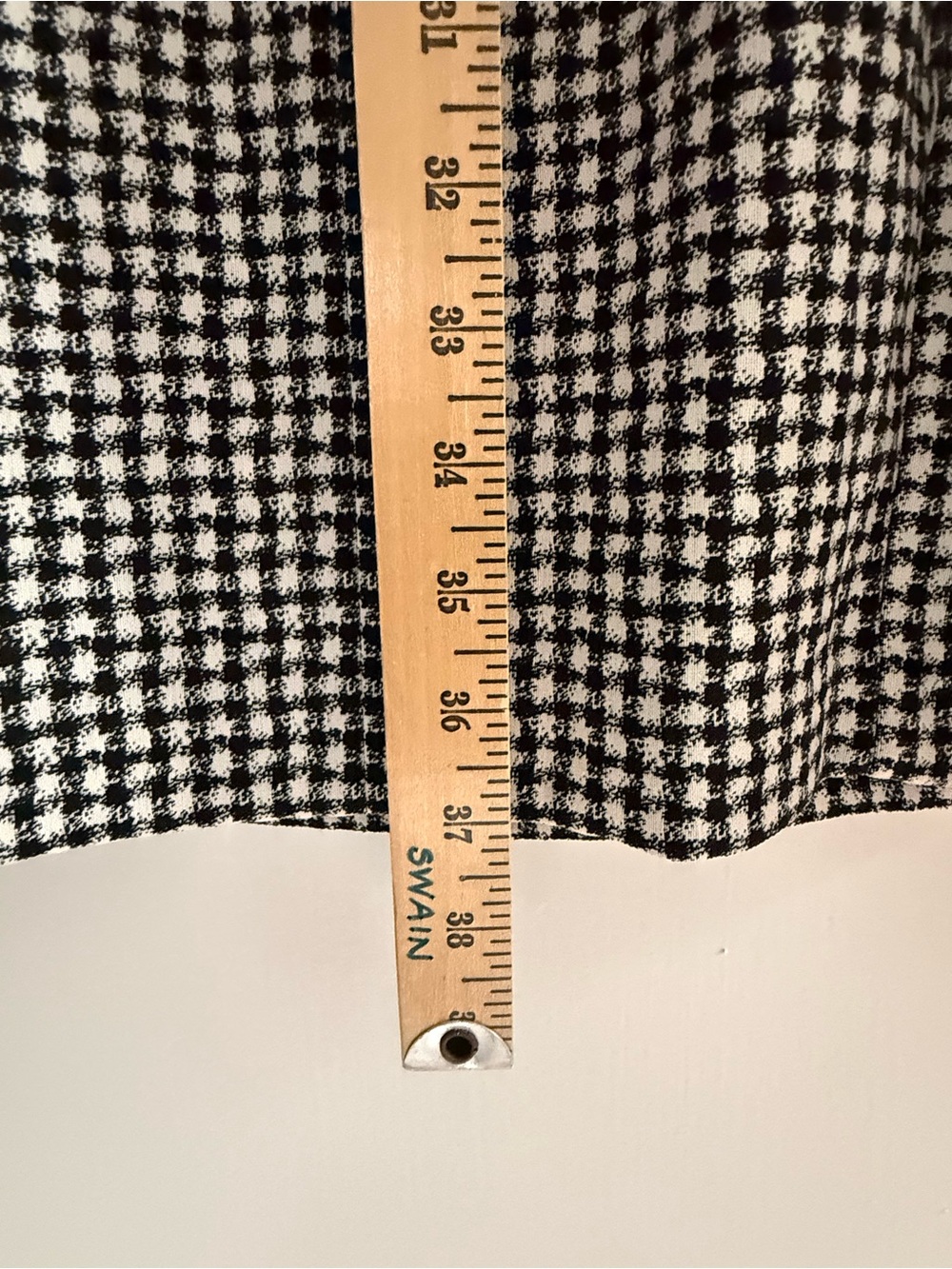 Calvin Klein Black & White Houndstooth Midi Sheath Dress Size 8 - Picture 9 of 9